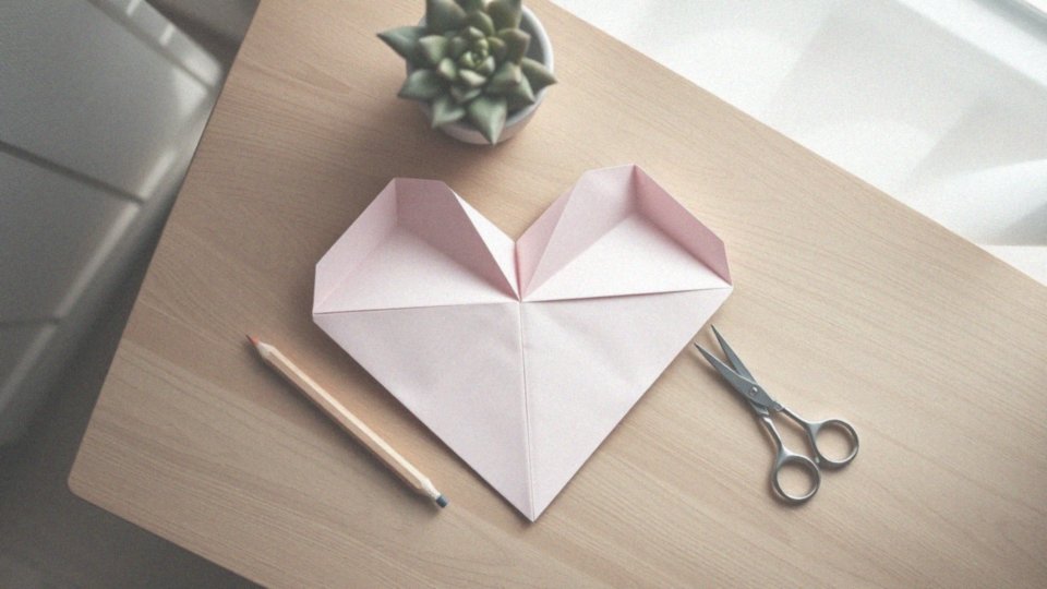 Jak złożyć serce origami z kartki A4 krok po kroku?