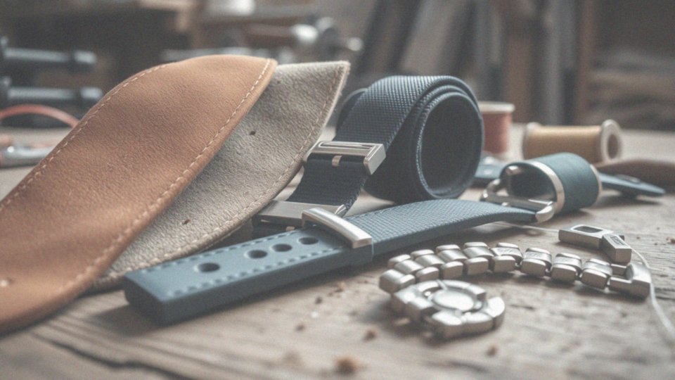 Jakie materiały są używane do produkcji pasków do zegarków damskich?