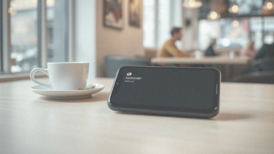 Jakie są usługi dostępne w aplikacji mobilnej Santander dotyczące karty debetowej?