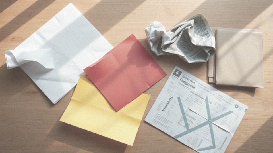 Jakie rodzaje papieru można wykorzystać do czapki z papieru?
